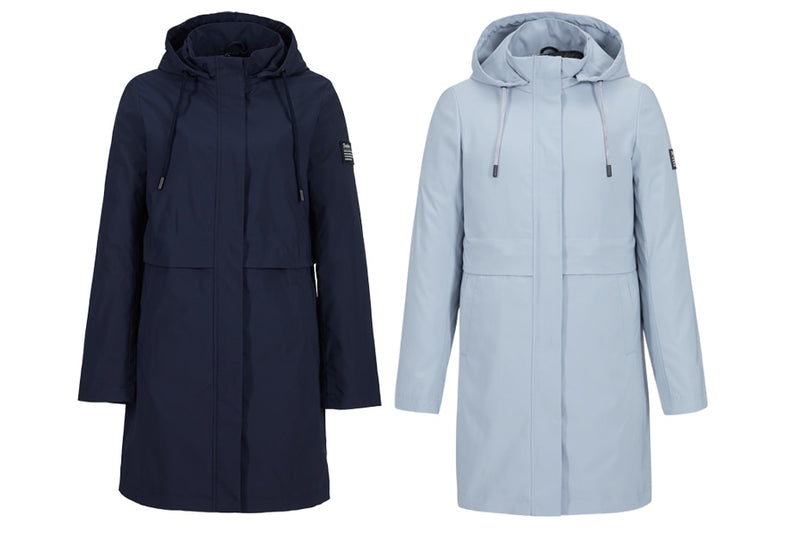 Hooded windbreaker trench coat / ICEbear