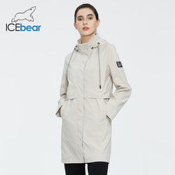 Hooded windbreaker trench coat / ICEbear