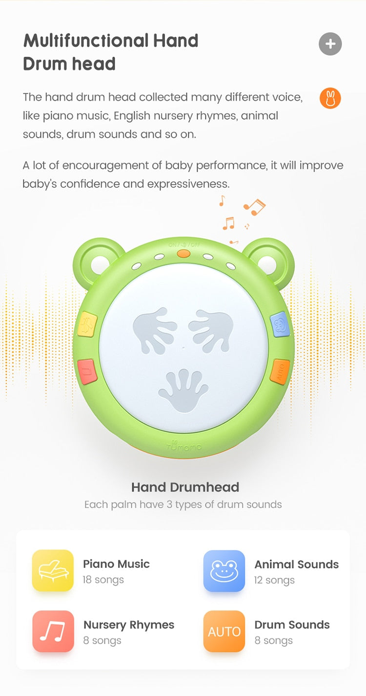 Hands Drums, Baby Music Toy / Tumama